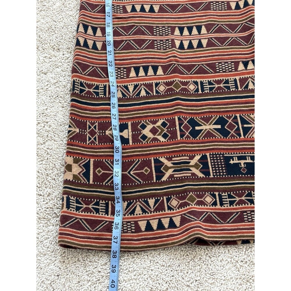Peruvian Connection Sakalava Geometric Ikat Knit Tank Dress, Women’s S Earthy - Picture 6 of 6